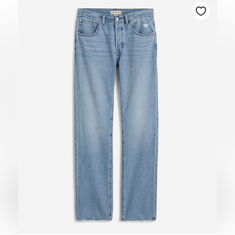 Madewell Light Wash Straight-Leg Jeans